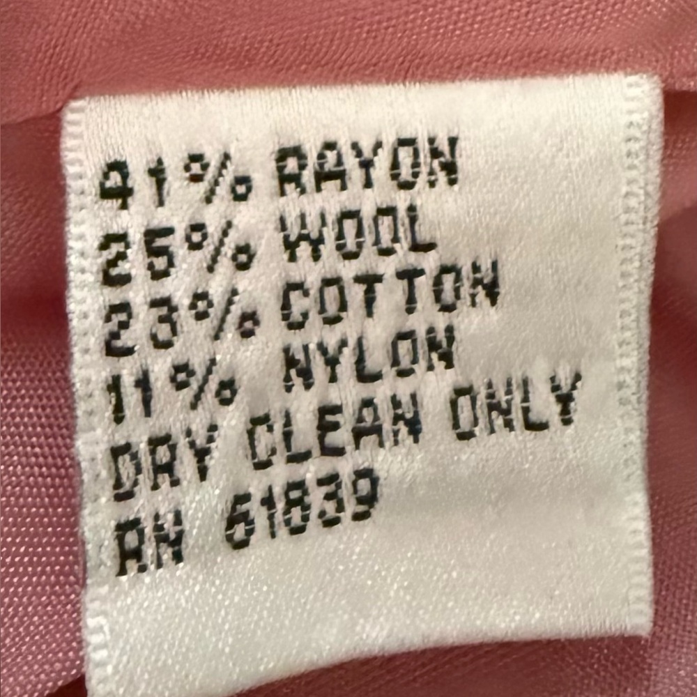 Rickie Freeman for Teri John Boucle Tweed Suit in Pink Size 8 - Picture 11 of 11